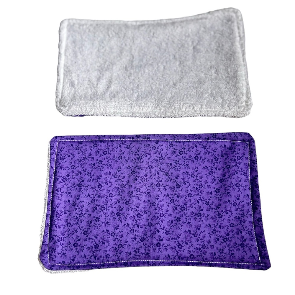 HAND CRAFTED Six 100% Cotton Terry Cloth Reusable Eco Friendly Unpaper Towels - Picture 8 of 8